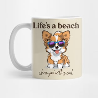 Corgi lover - Corgi glasses - Corgi quote v1 white Mug